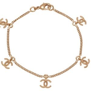 Chanel bracelet with CC charms. 100% Authentic